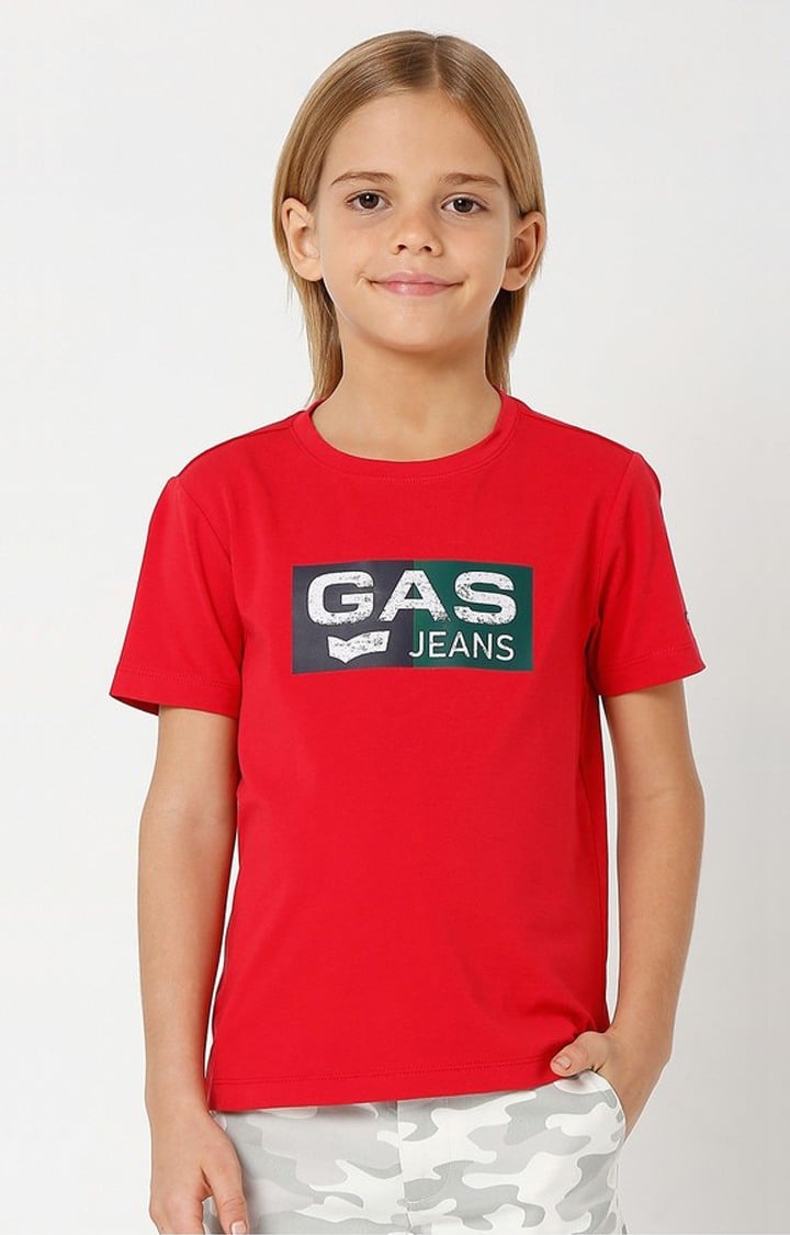 GAS | Scuba Duo Logo Round-Neck T-shirt