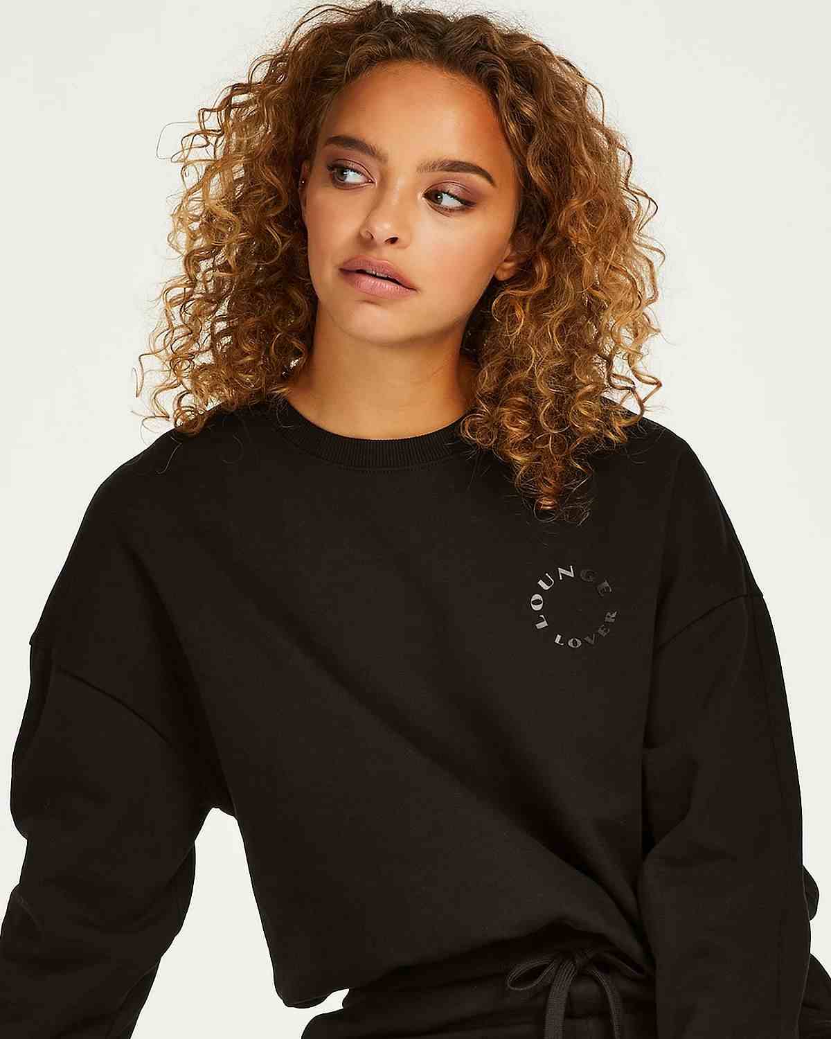 Top LS Boyfriend Brushed Sweat