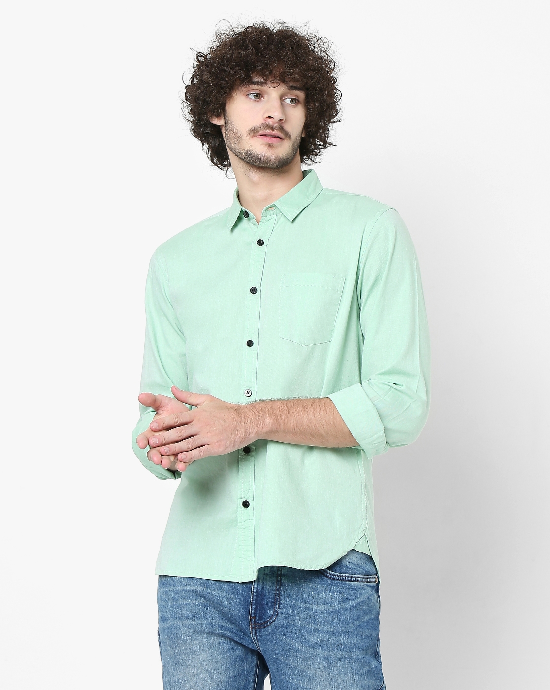 GAS | Relaxed Fit Cotton Shirt with Spread Collar