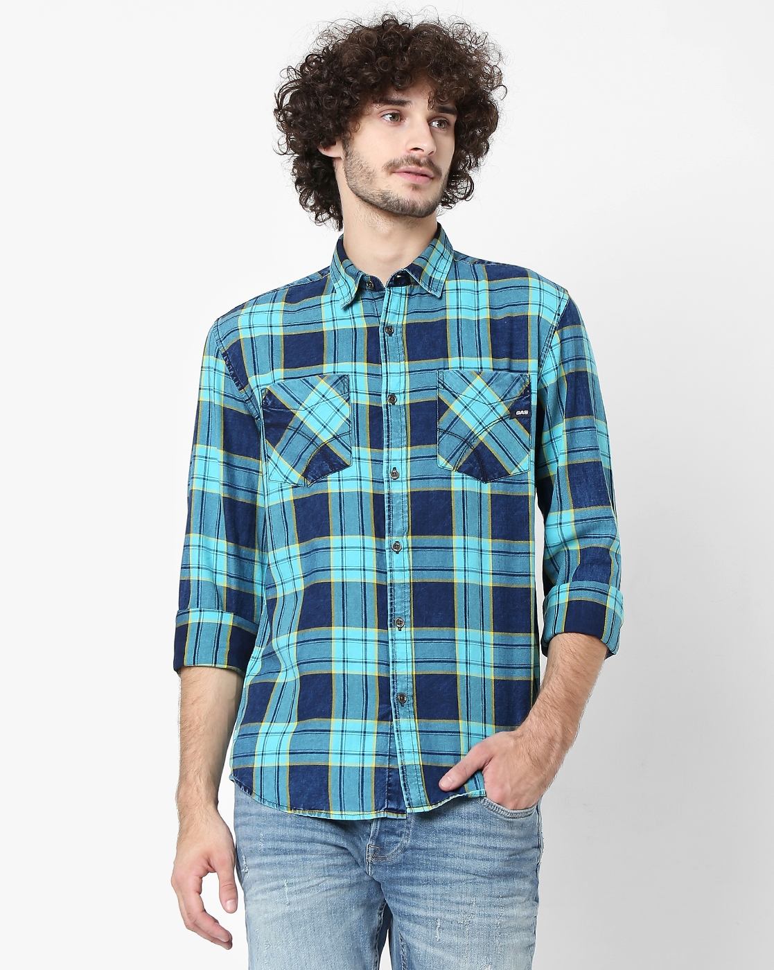 GAS | Victor Slim Fit Checked Shirt
