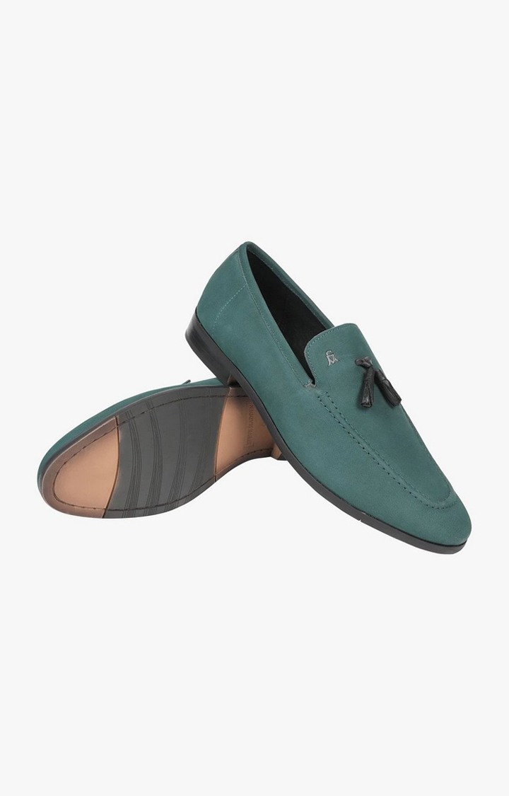 Sm-1476 Green Tie-Ups & Dress Loafers