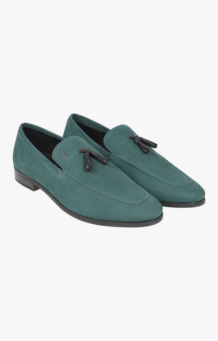 Sm-1476 Green Tie-Ups & Dress Loafers