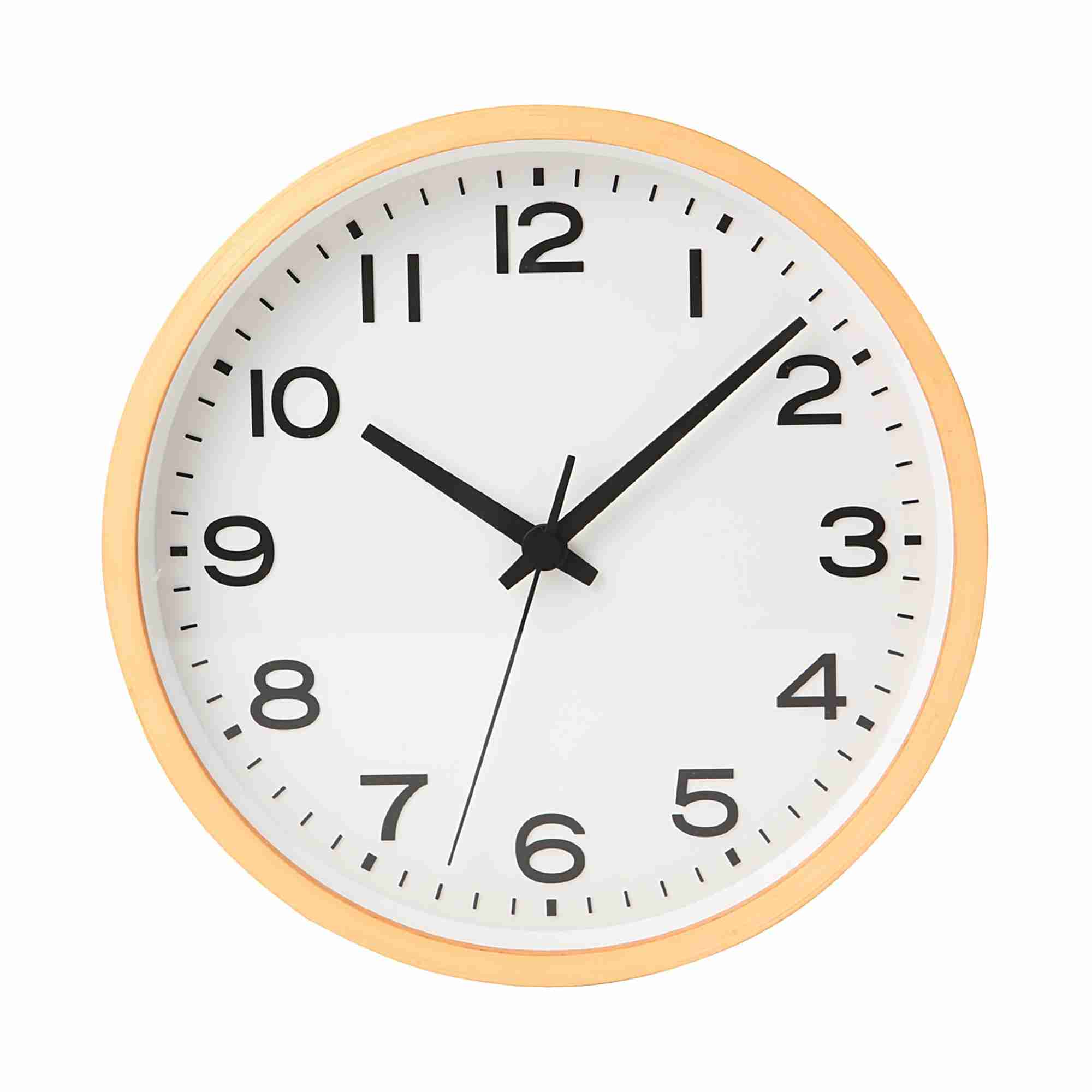 ANALOG CLOCK / L BEECH NATURAL