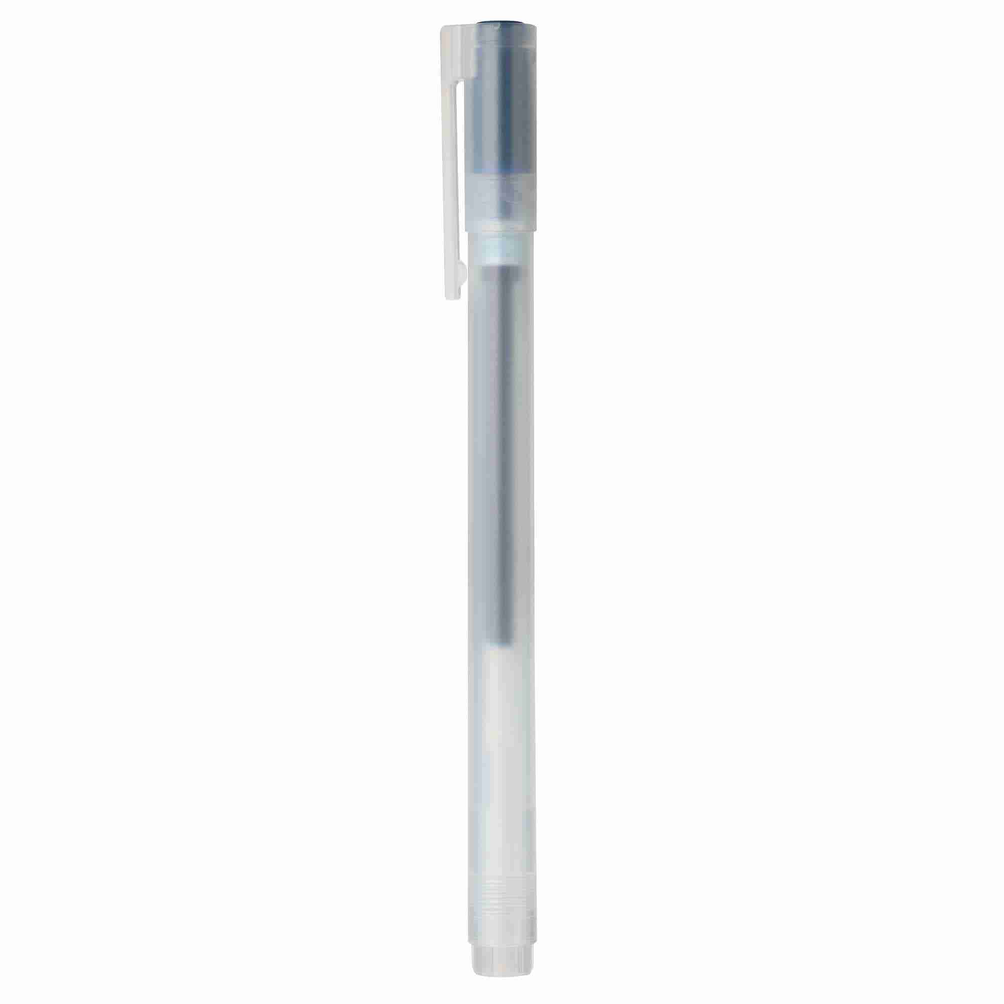 GEL INK BALLPOINT PEN CAP TYPE SET 10 0.38 BLUEBLACK
