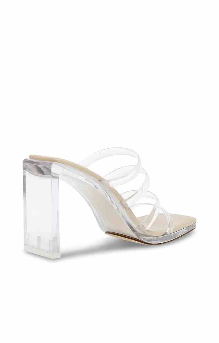 Lucite Transparent Heel Sandals