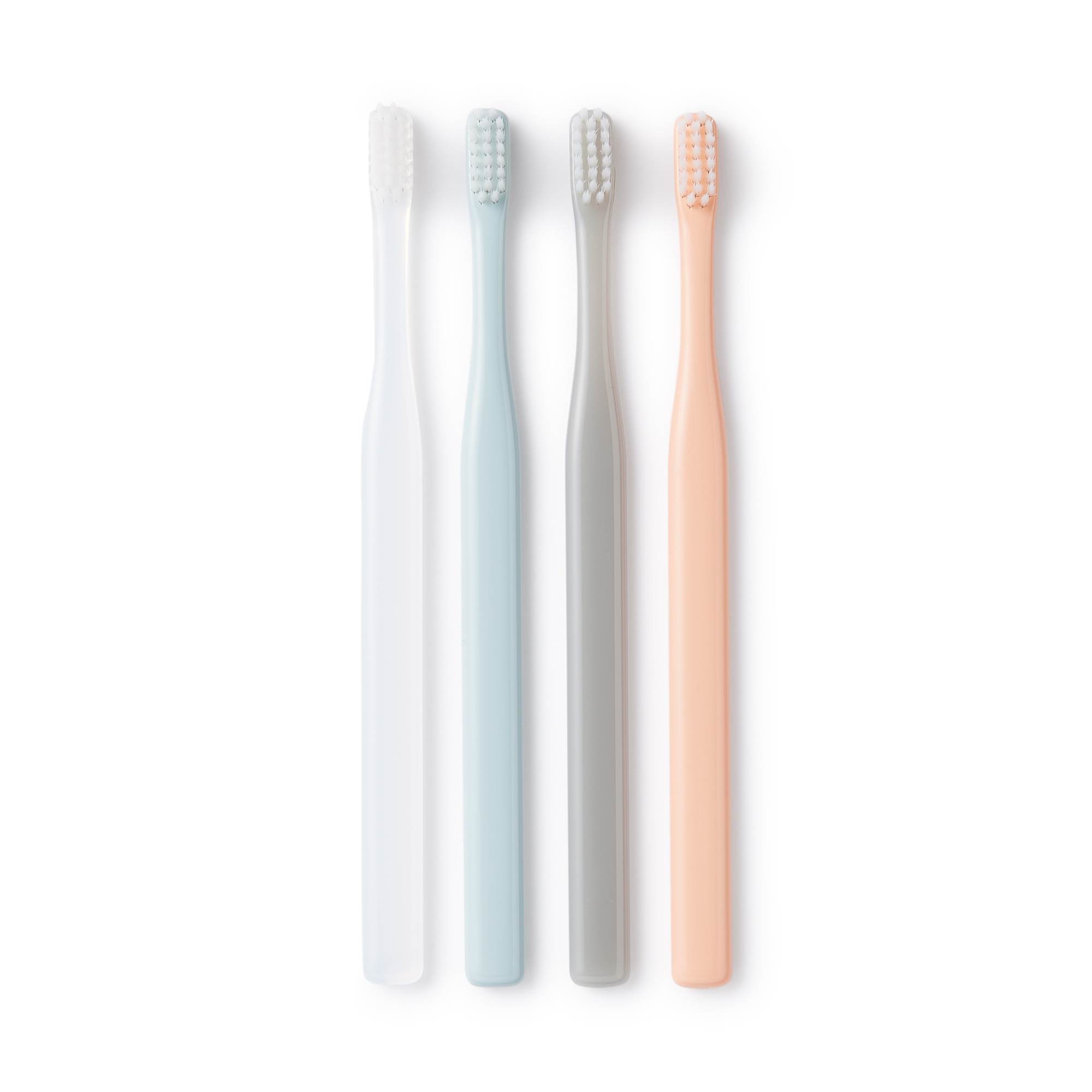 Polypropylene toothbrush 4 Colours set Fine bristles