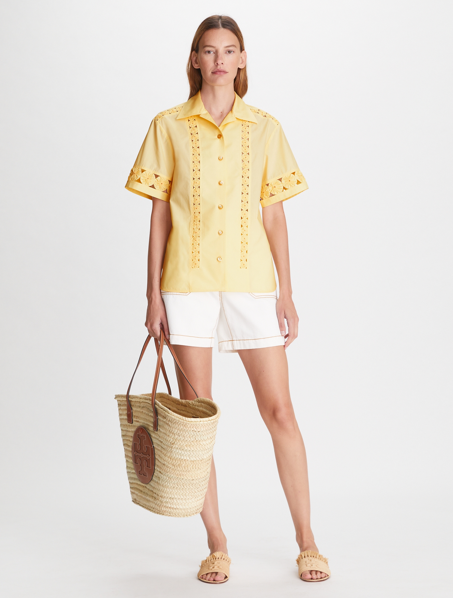 YOYO EMBELLISHED CAMP SHIRT