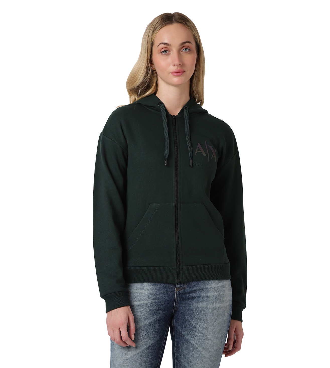Armani exchange hoodie women's deals
