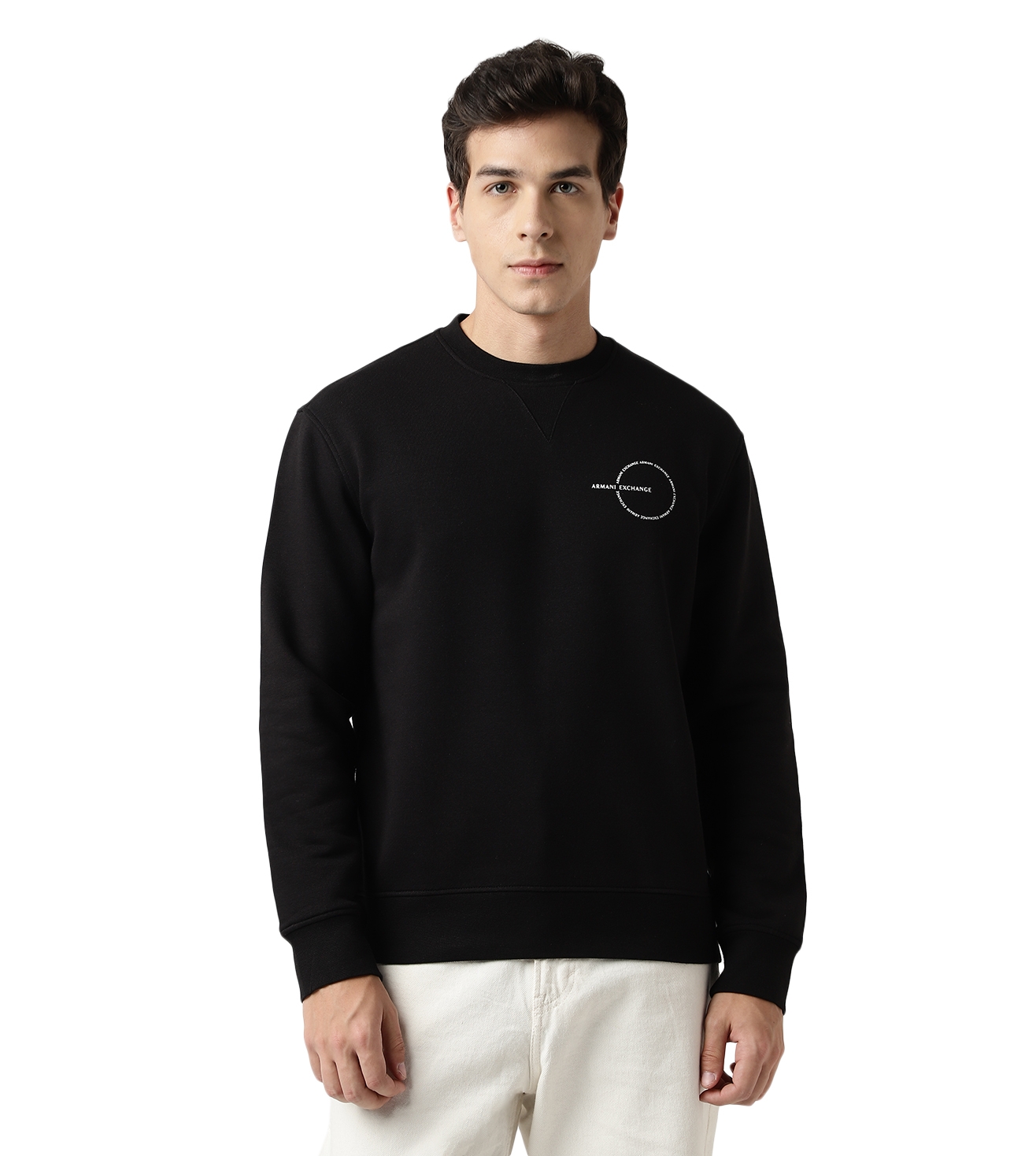 Circular Logo Print Organic Cotton Sweatshirt