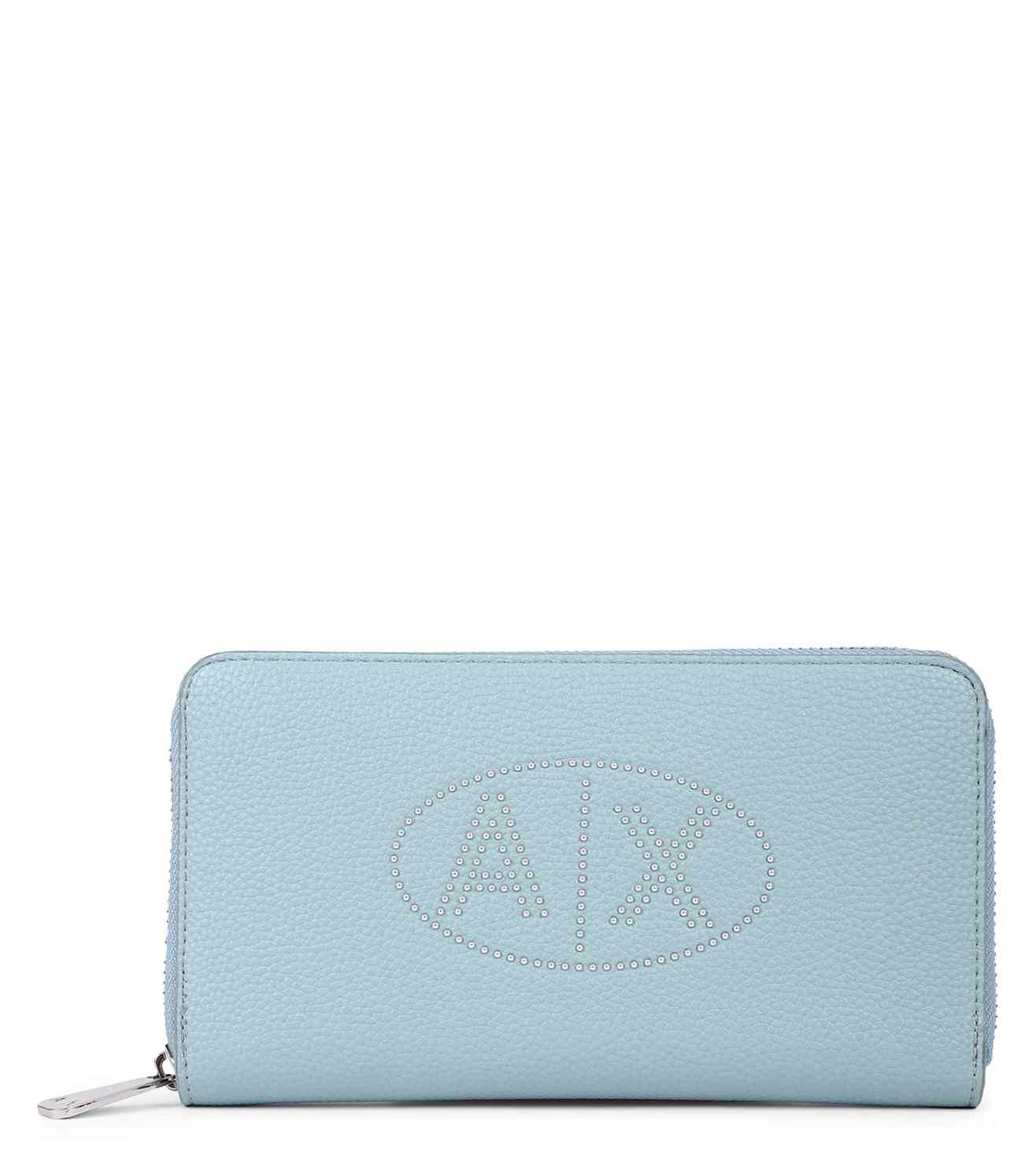 Armani Exchange Glossy Quilted Chained Wallet