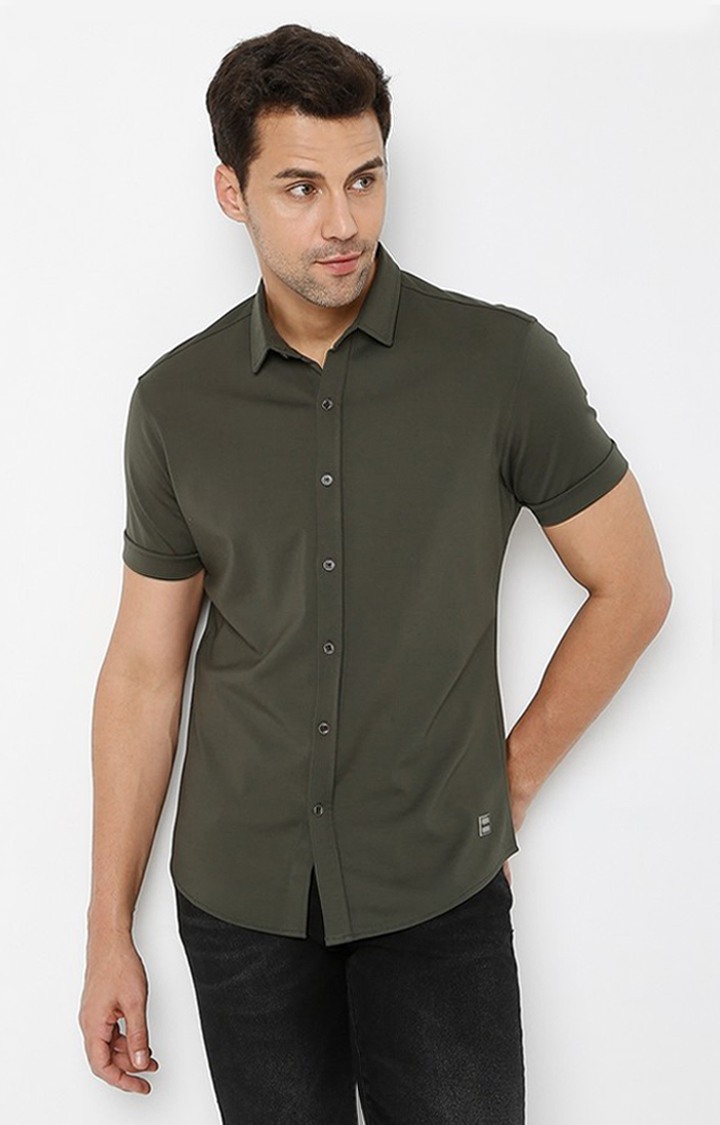 GAS | Slim Fit Shirt with Spread Collar