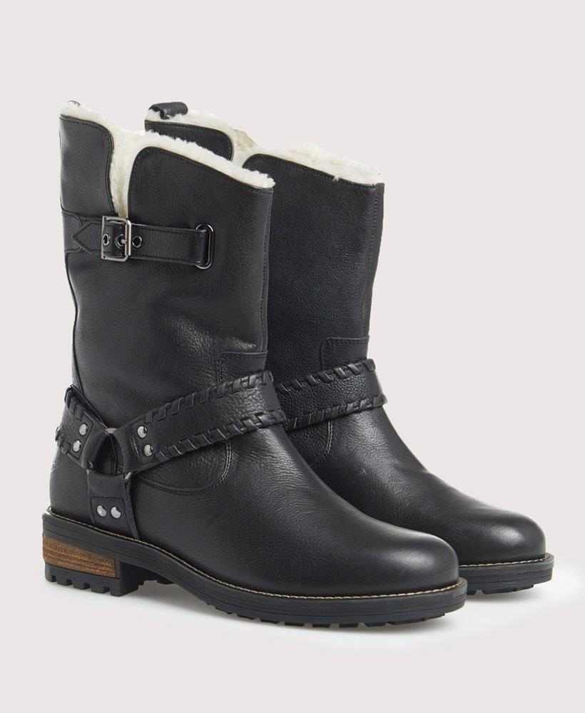 Superdry biker boots on sale