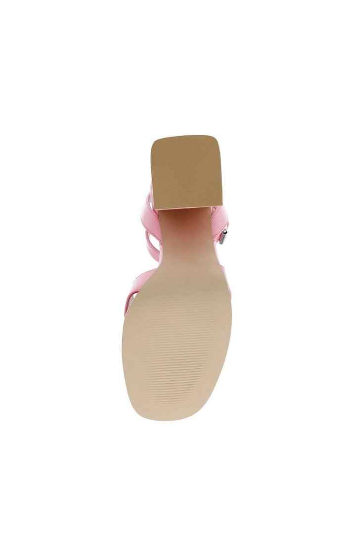 Amy Lou Pink Heel Sandals