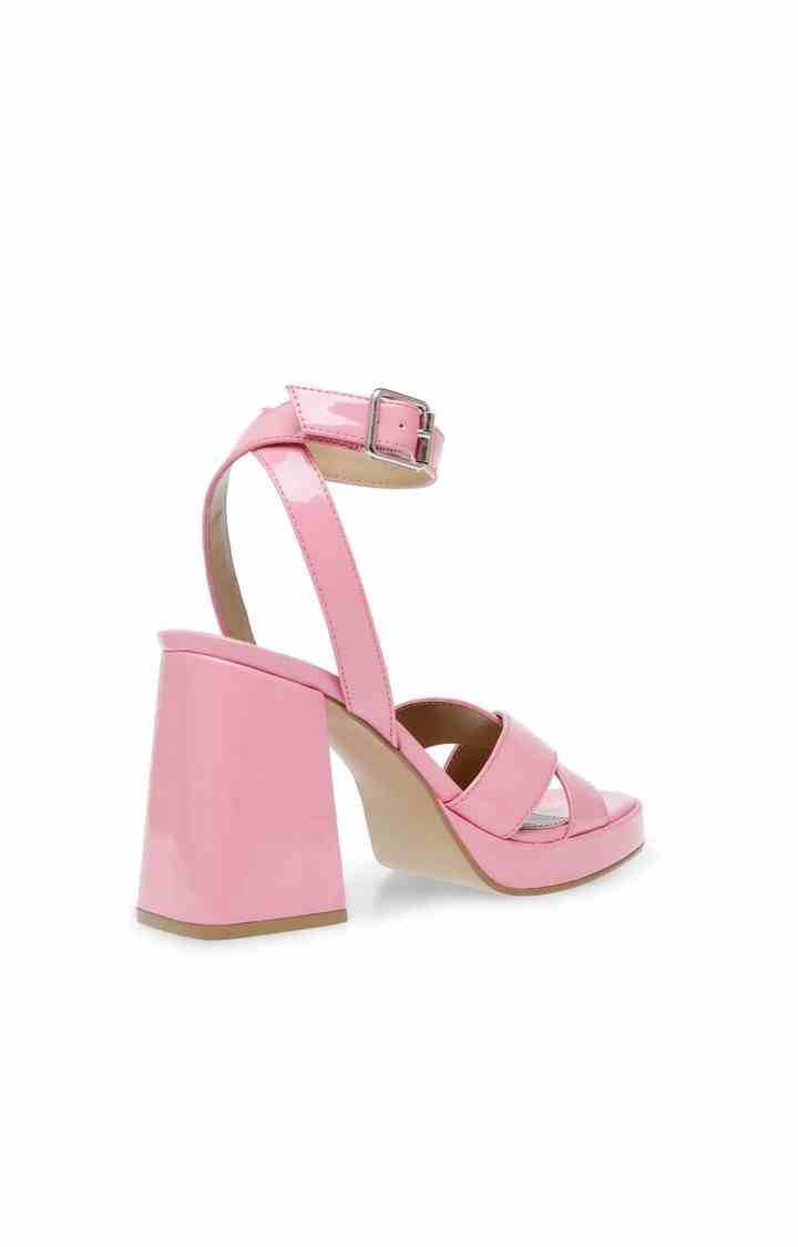 Amy Lou Pink Heel Sandals