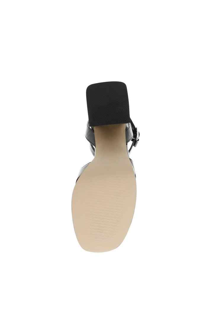 Amy Lou Black Heel Sandals