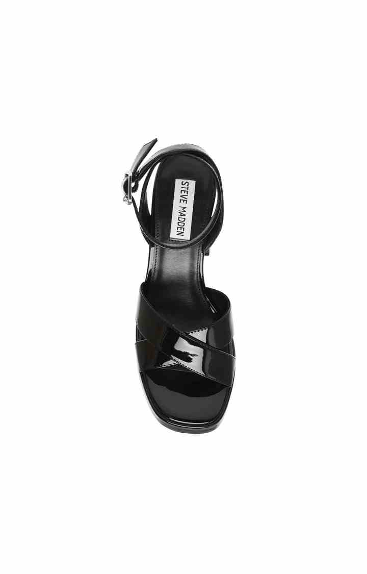 Amy Lou Black Heel Sandals