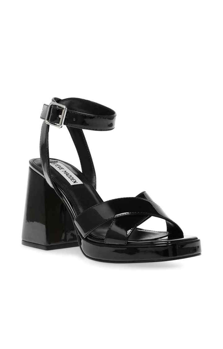 Amy Lou Black Heel Sandals