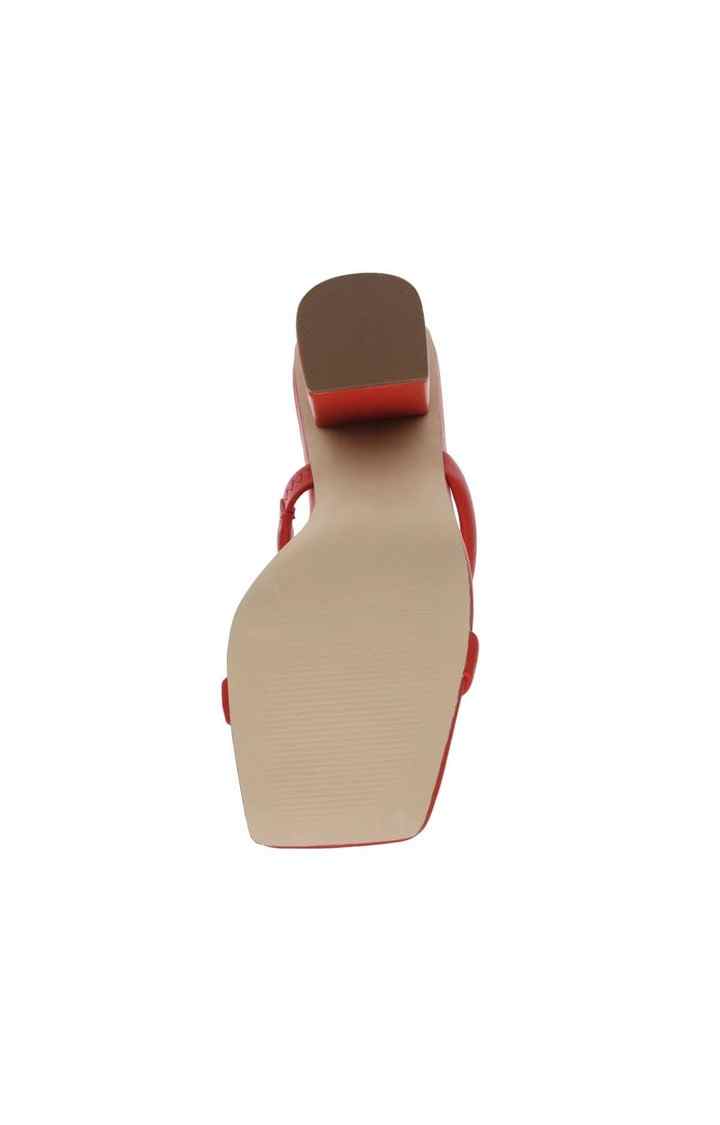 Blakee Red Heel Sandals