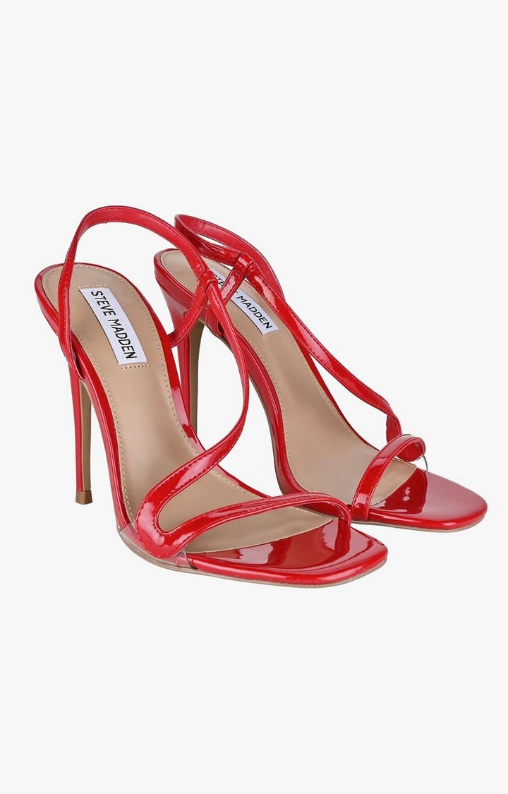 Natalia Red Heel Sandals