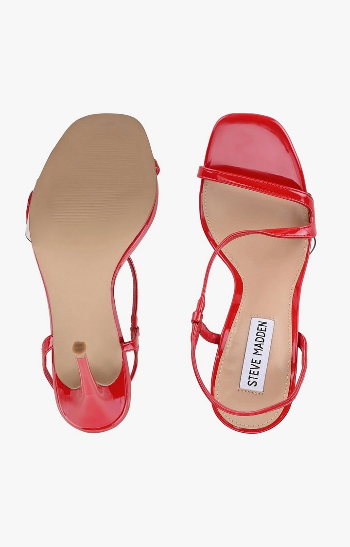 Natalia Red Heel Sandals