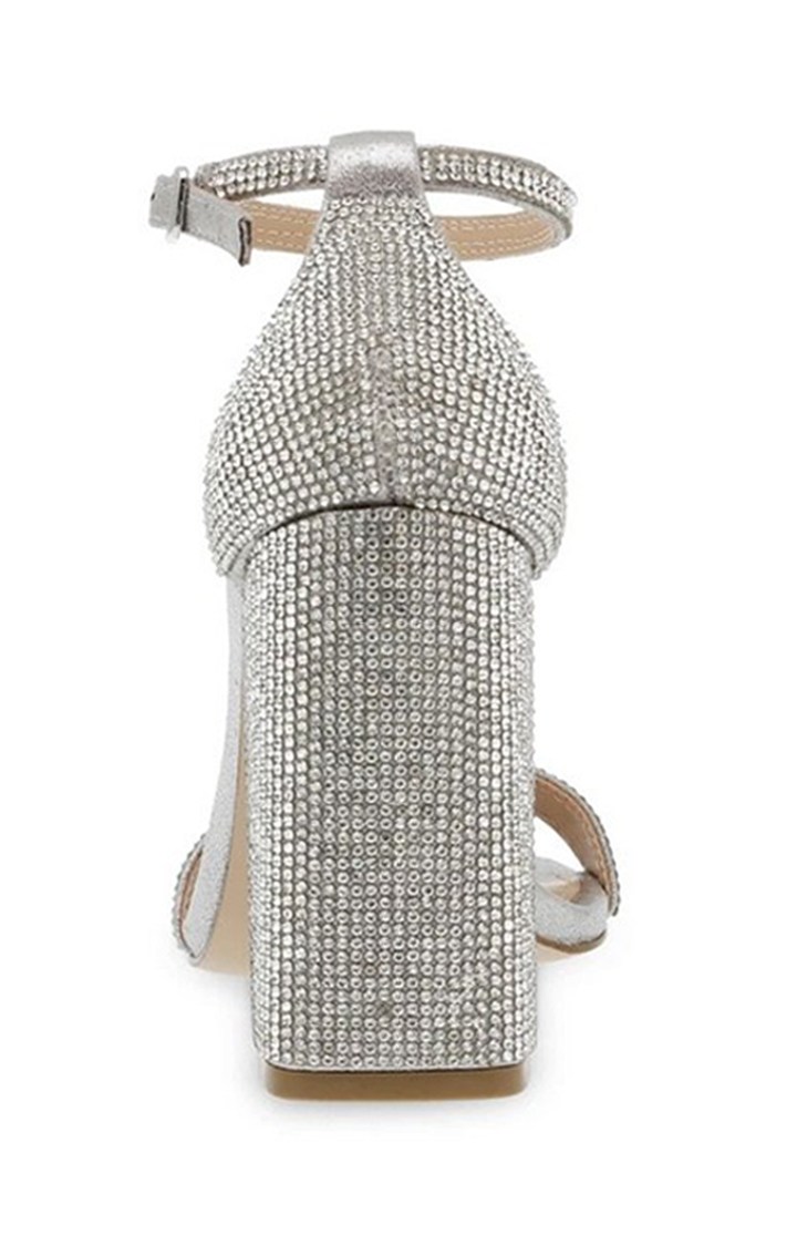Tiaa-R Silver Heel Sandals