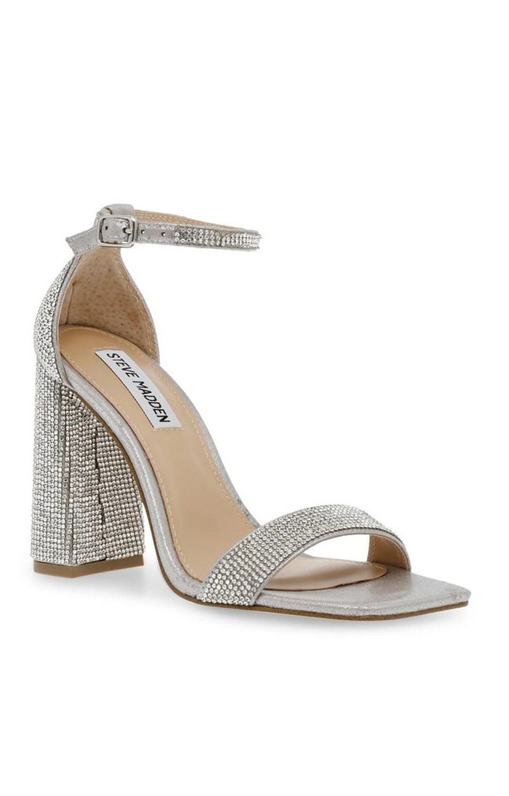 Tiaa-R Silver Heel Sandals