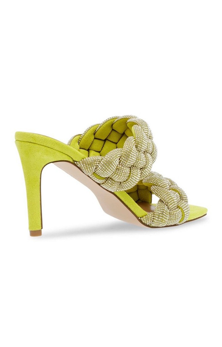 Tlc-R Green Heel Sandals