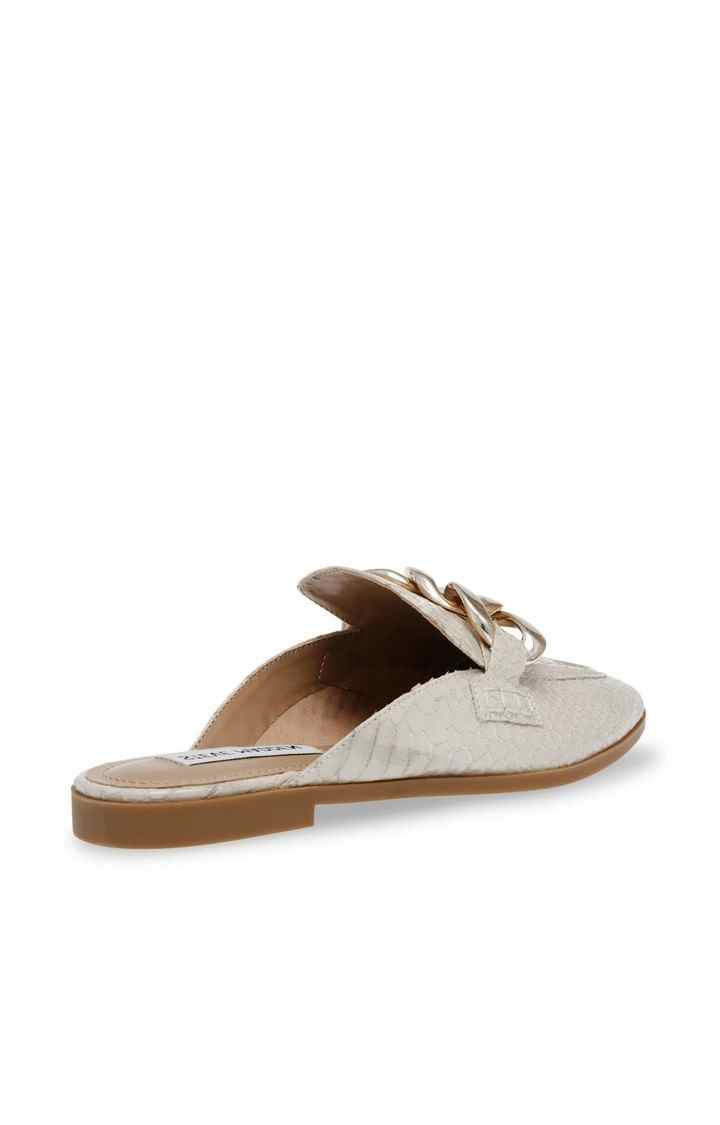 Cally White Closed Flats & Ballerinas