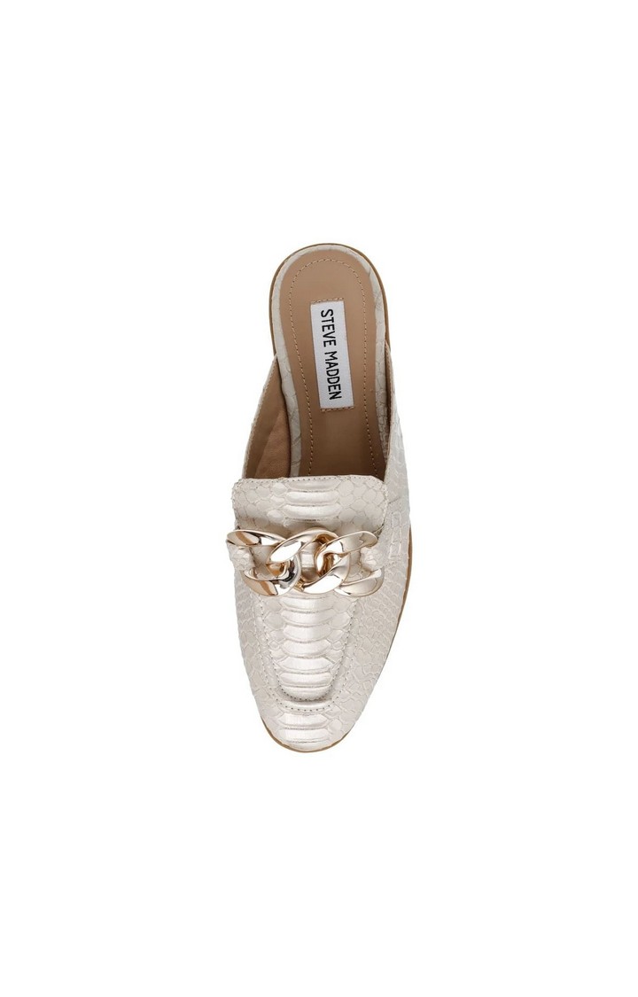 Cally White Closed Flats & Ballerinas