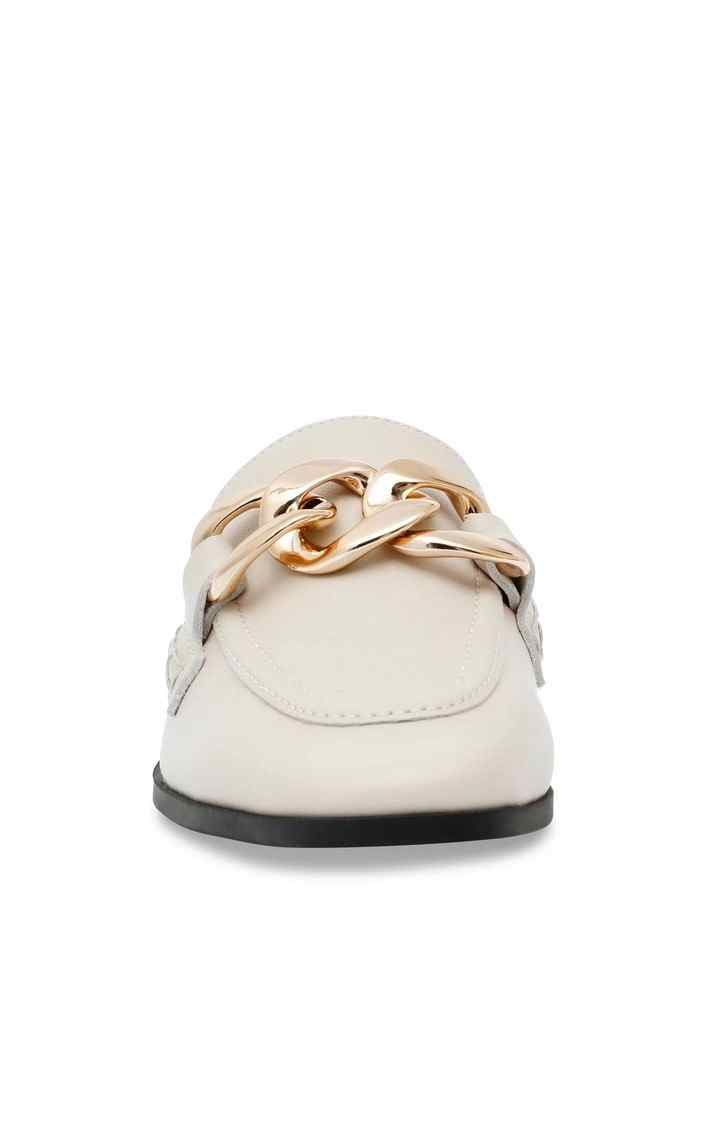 Cally White Closed Flats & Ballerinas