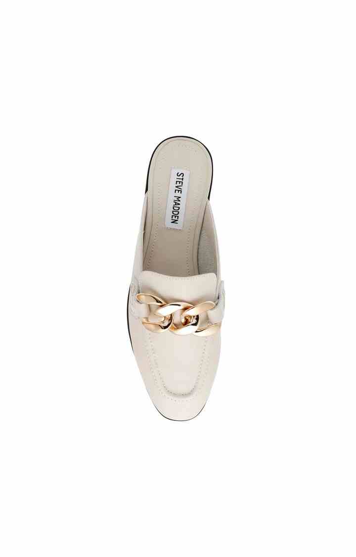 Cally White Closed Flats & Ballerinas