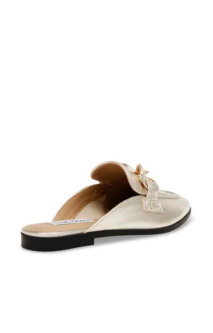 Cally Gold Closed Flats & Ballerinas