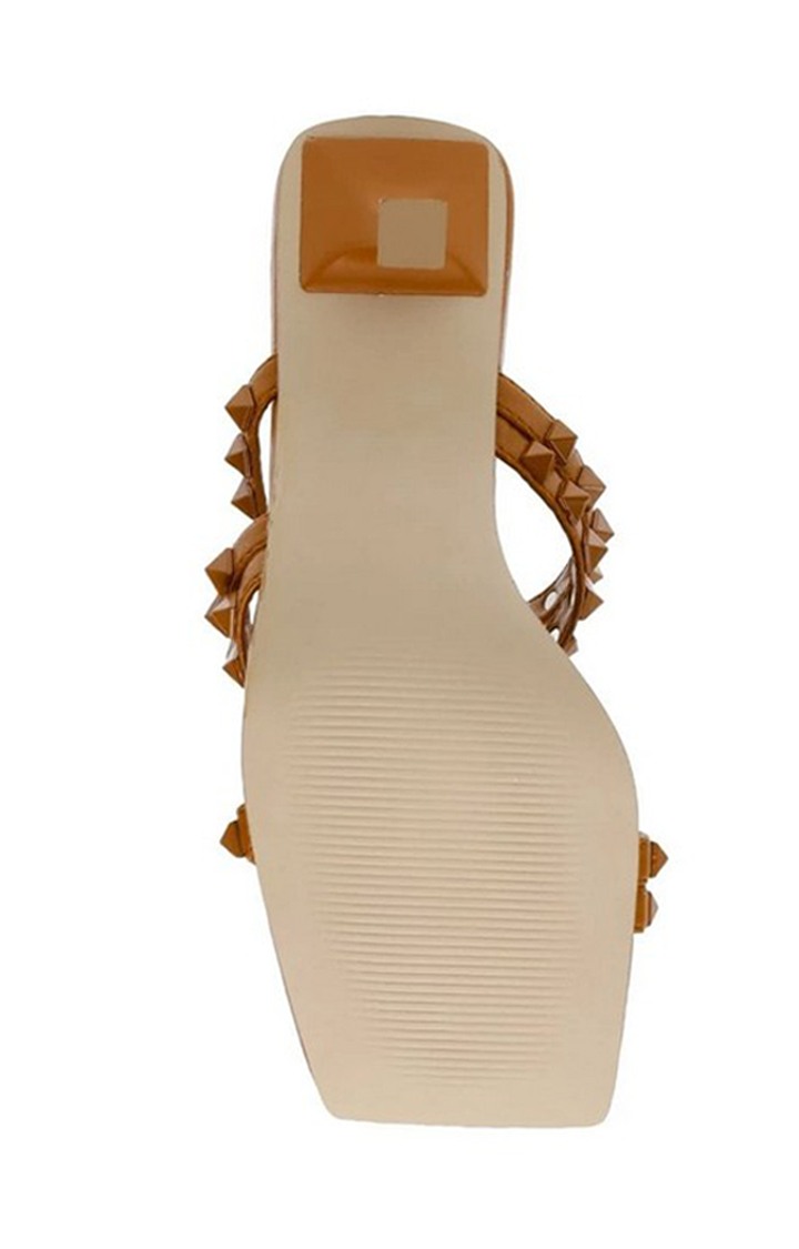 Zena Brown Heel Sandals