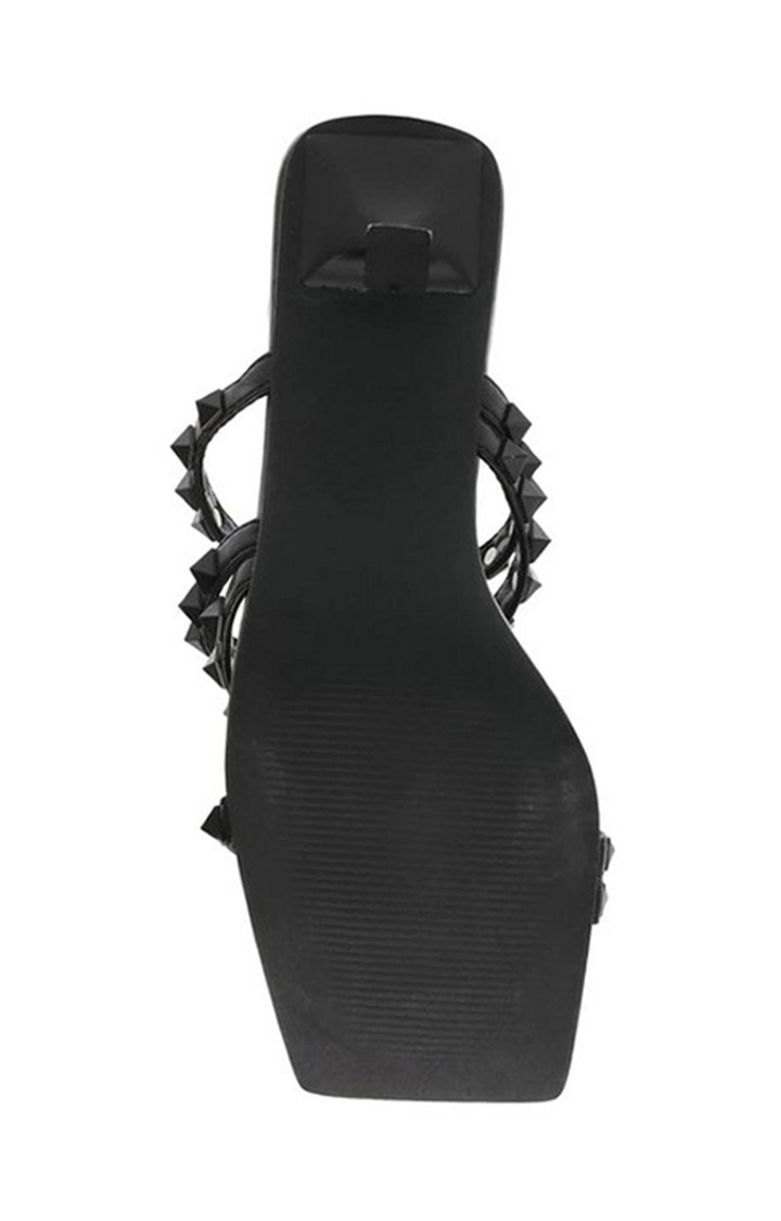 Zena Black Heel Sandals