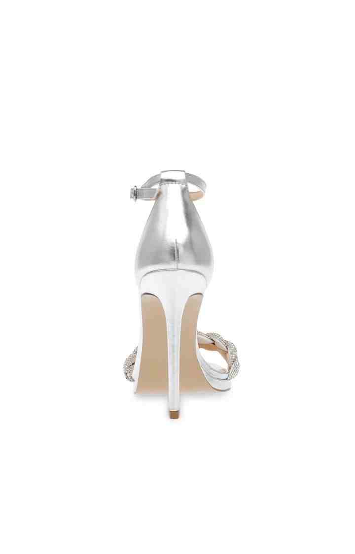 Lalas Silver Heel Sandals