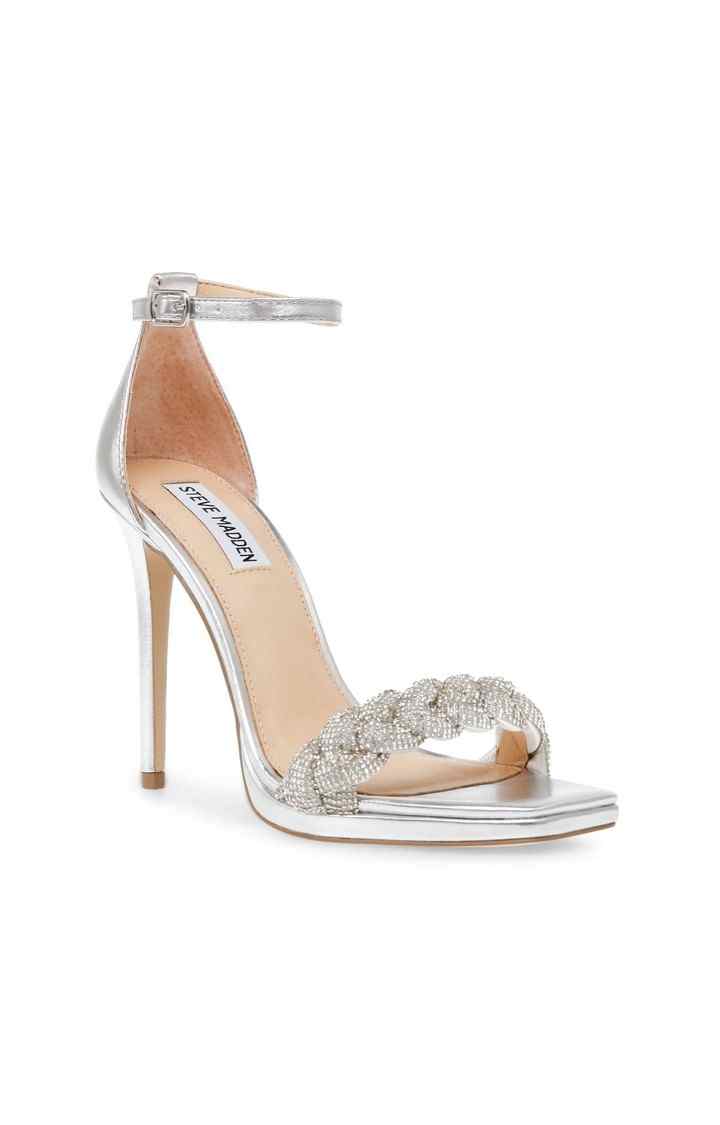 Lalas Silver Heel Sandals
