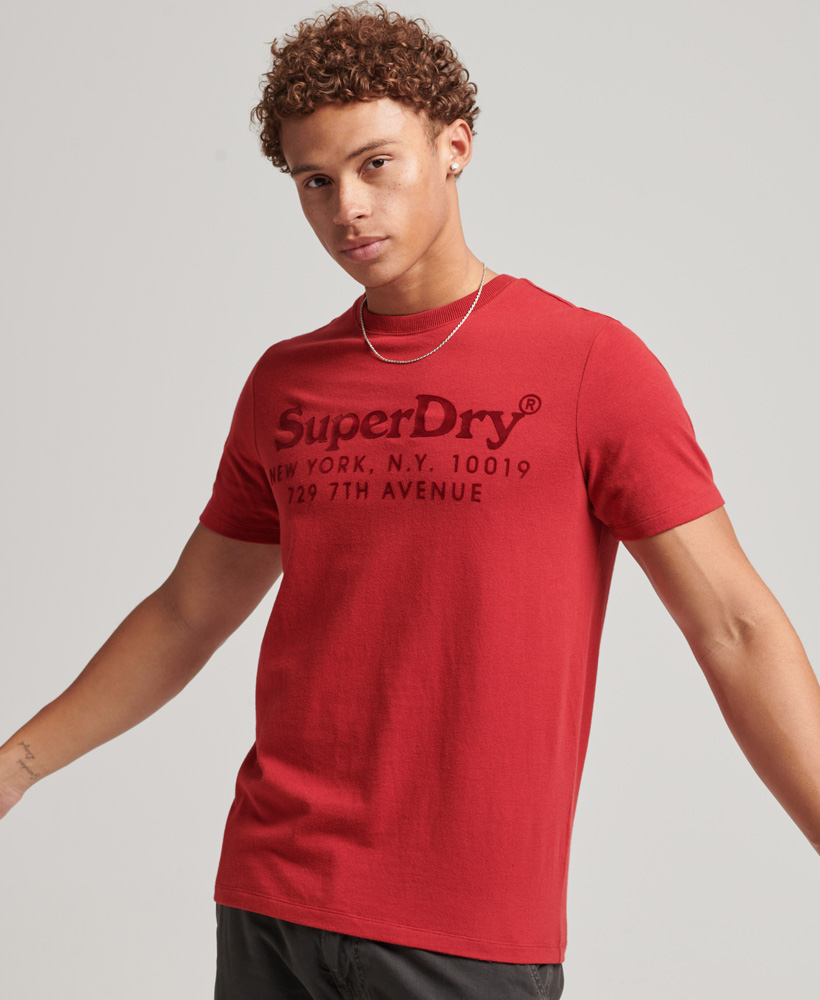 Superdry red new arrivals t shirt