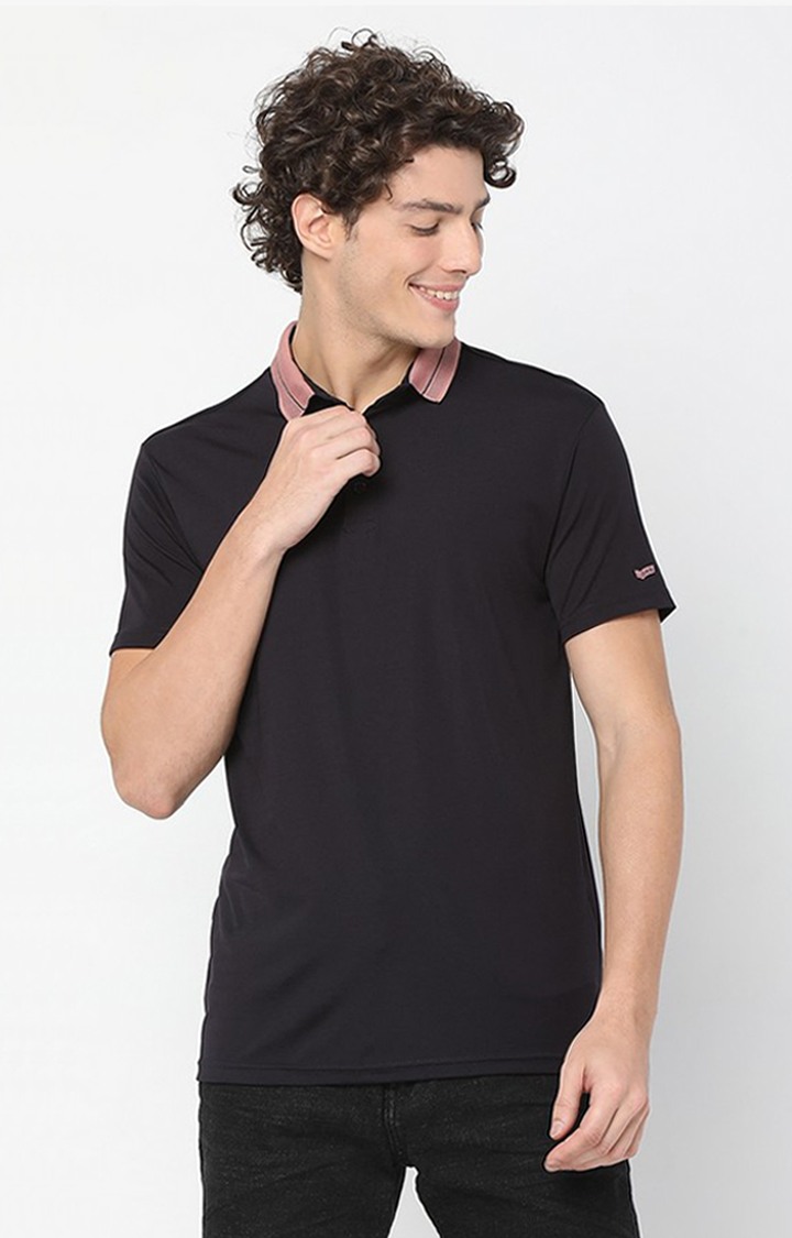 GAS | Smart Fit AGAP Navy Blue Polo T-shirt
