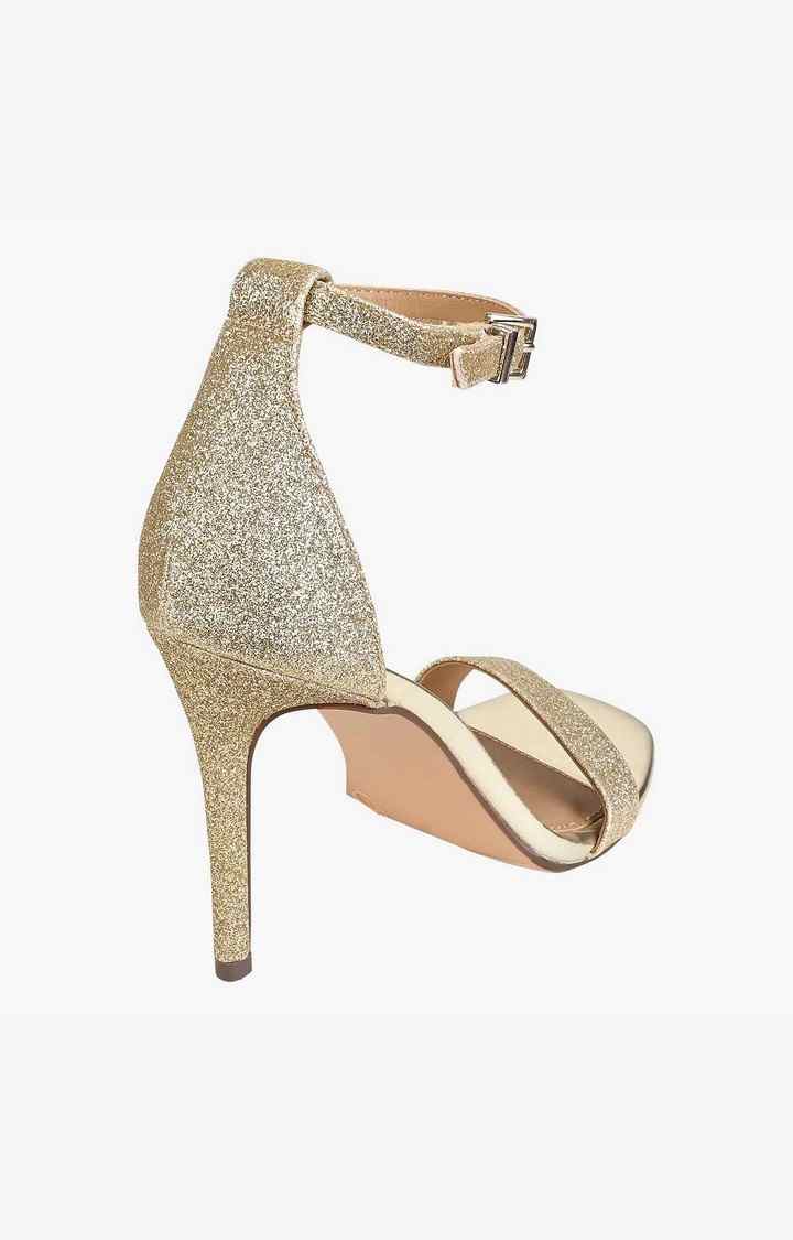 Bethia Gold Heel Sandals