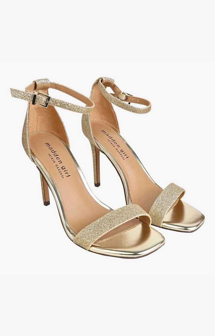 Bethia Gold Heel Sandals