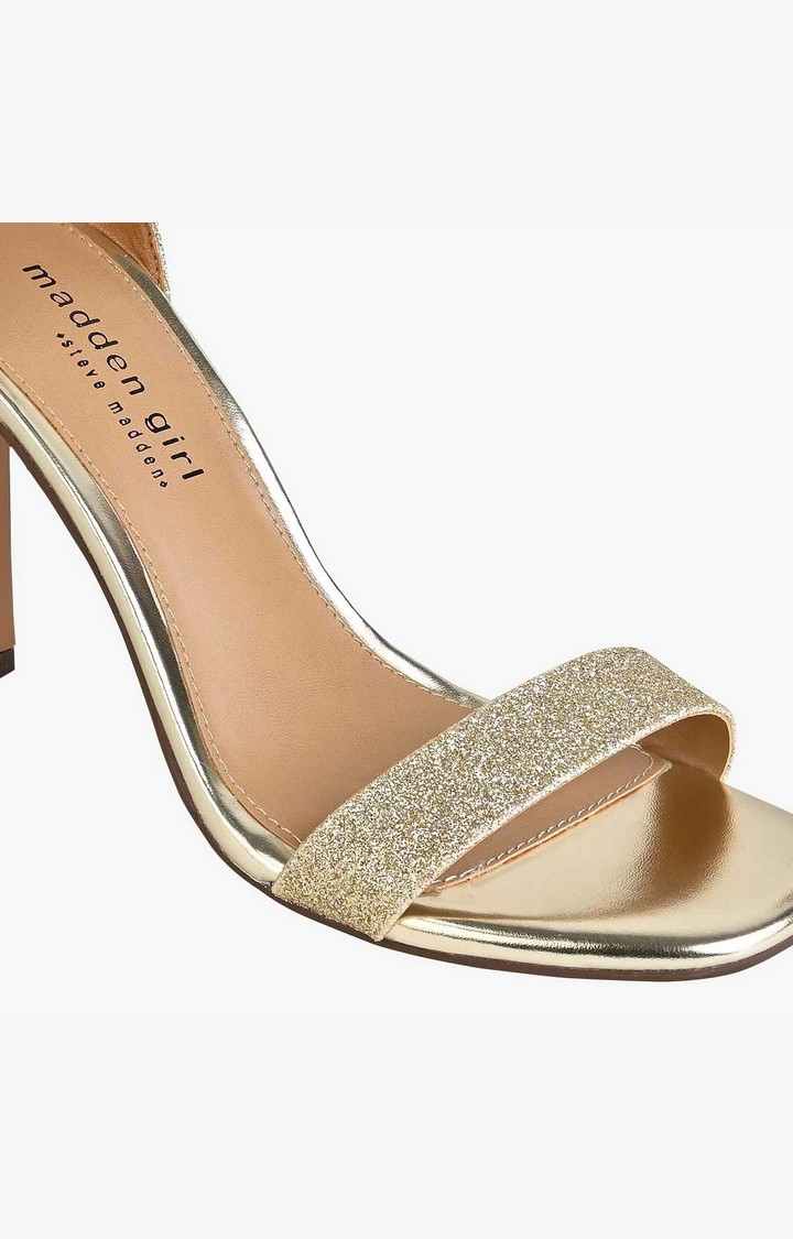 Bethia Gold Heel Sandals