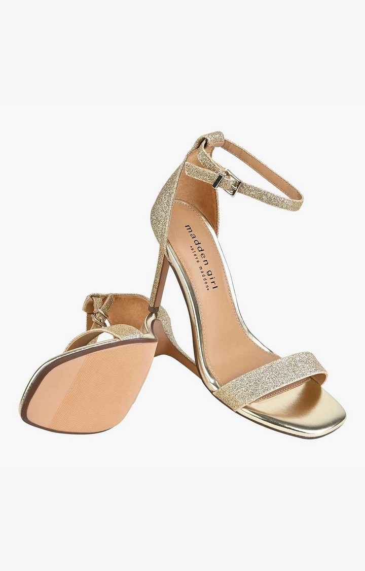 Bethia Gold Heel Sandals
