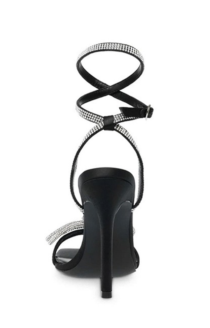 Unleash Black Heel Sandals