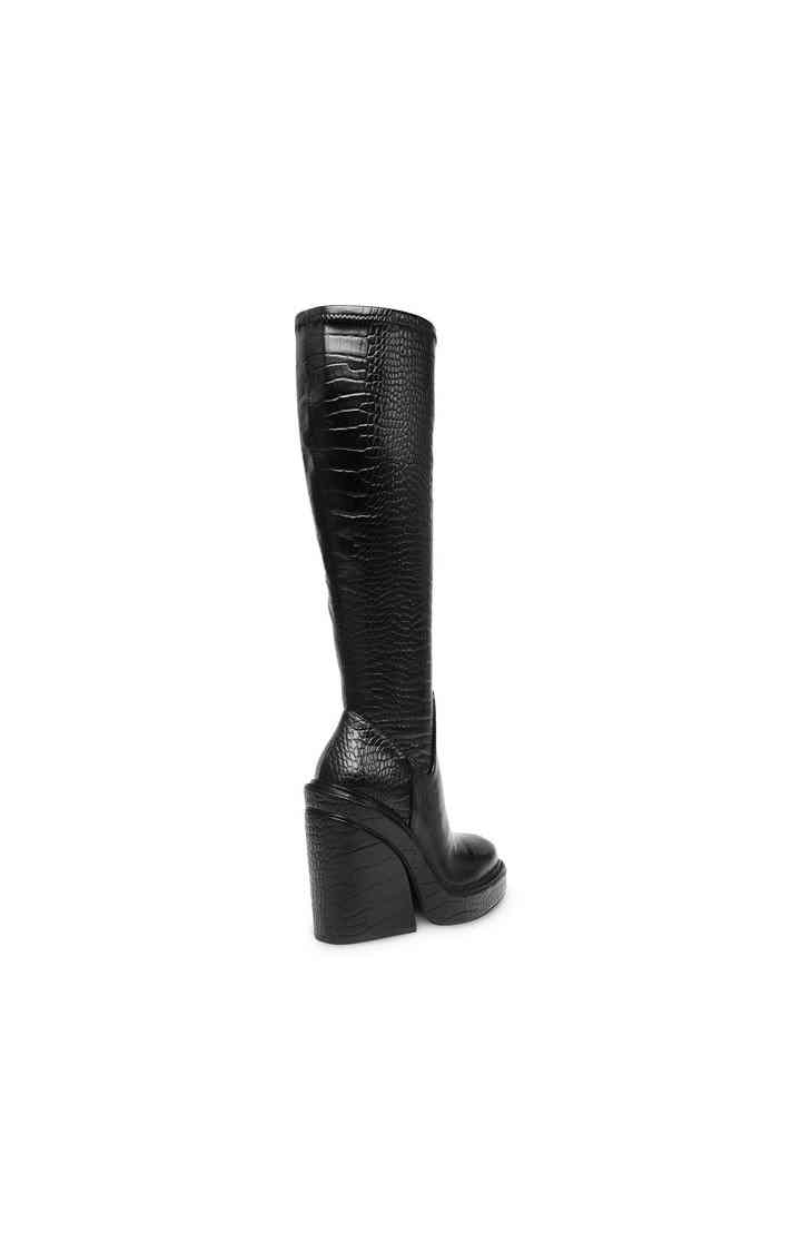 Aligned Black Boots