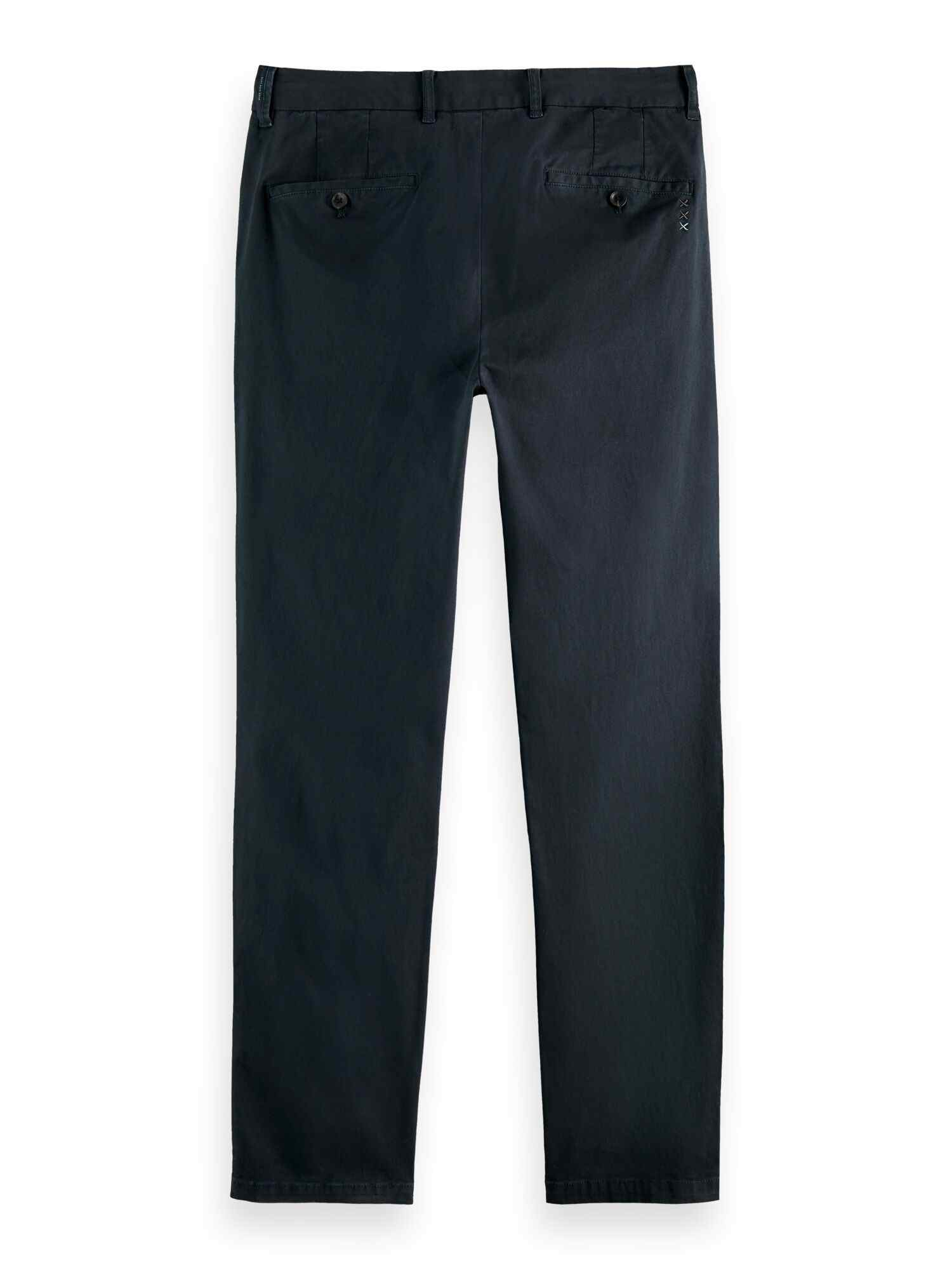STUART- structured garment-dyed cotton-blend chino