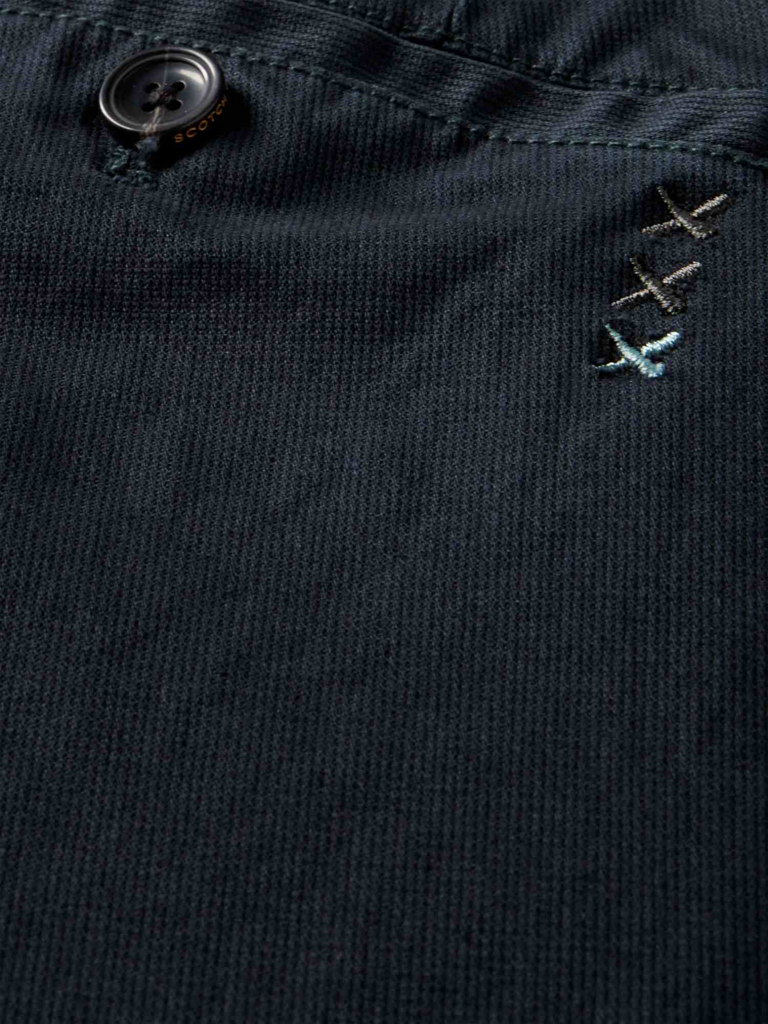 STUART- structured garment-dyed cotton-blend chino