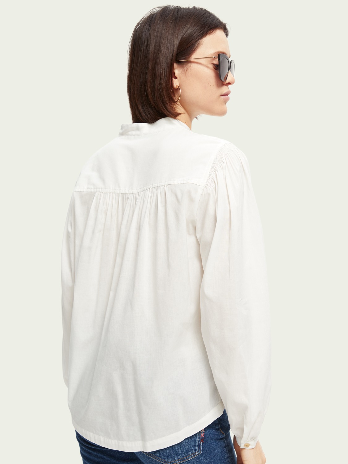 Scotch & Soda Flowy boho long sleeve top