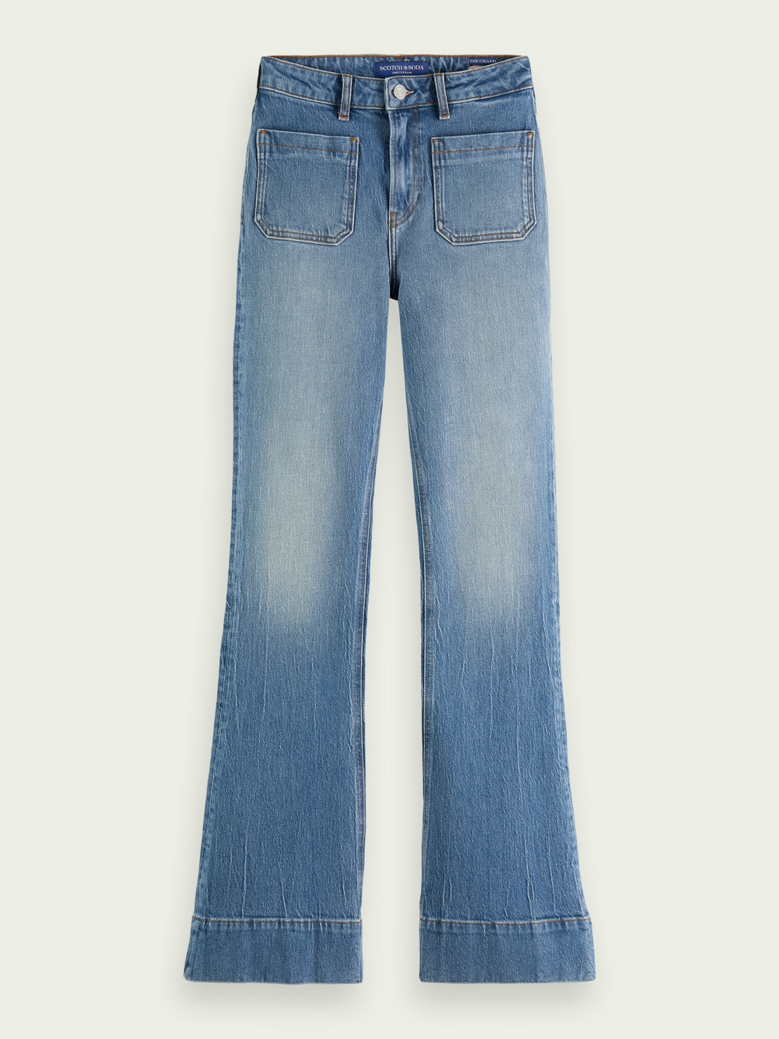 The Charm seasonal flared jeans — Blue Flight