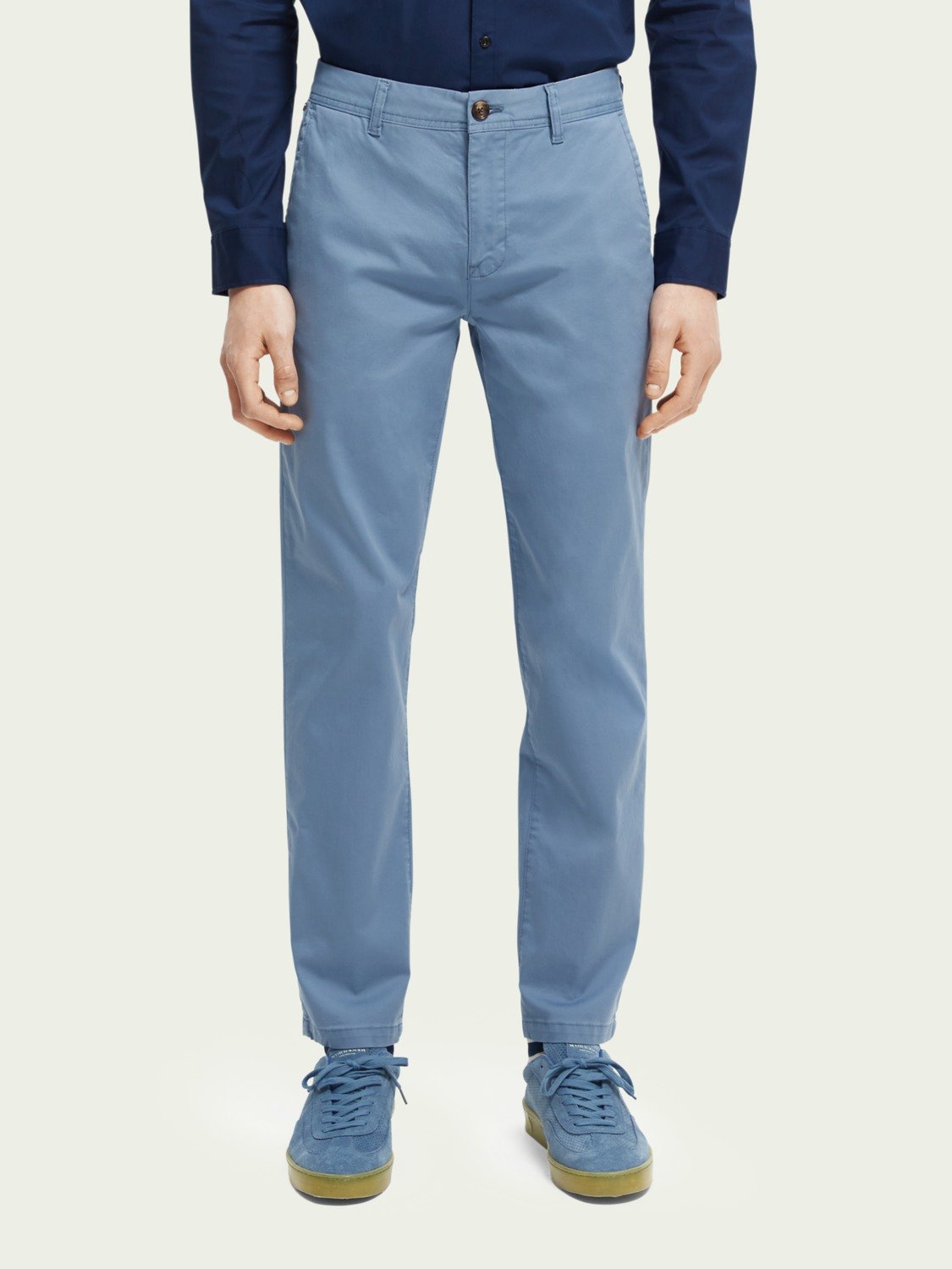 ESSENTIALS STUART - Organic Cotton stretch twill chino