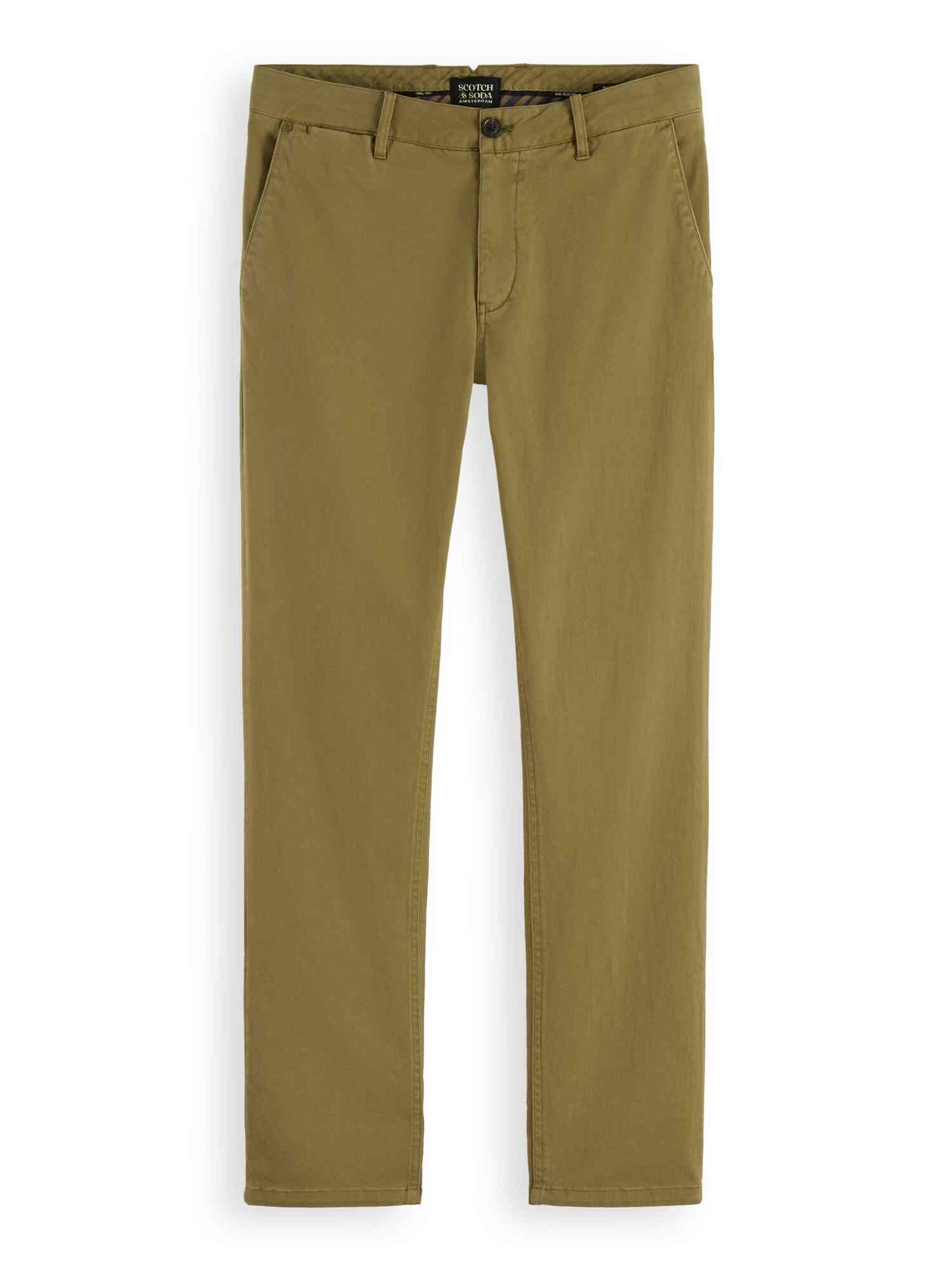 MOTT - Super slim-fit garment-dyed cotton-stretch chino